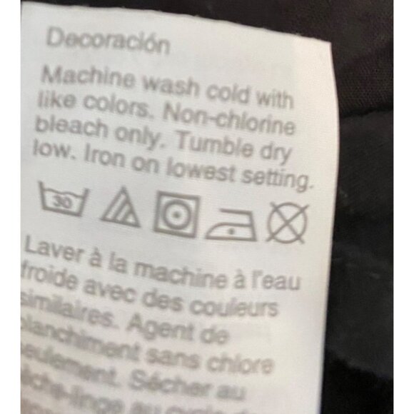 J.Crew Black Midi Dress Tiered Ruffles Pom-Pom Detail Cotton Size 18 - Picture 6 of 11